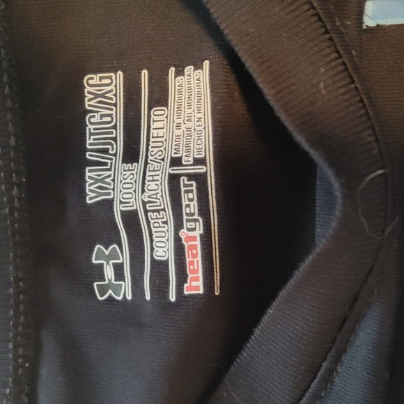 Youth Extra Large Under Armour T-Shirt with Blue Logo - Picture 3 of 3